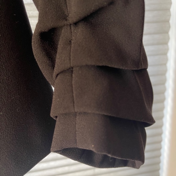 RACHEL ZOE Ruched Sleeve Jacket Blazer Black XS - Picture 3 of 9